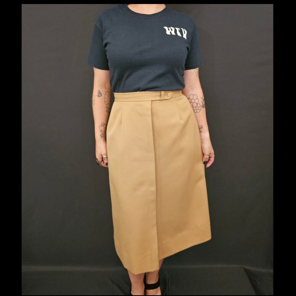 70s/80s Alex Colman Khaki Skirt